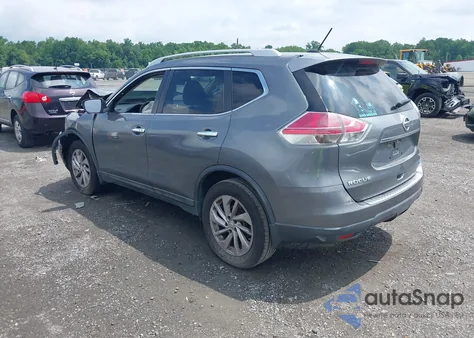 2014 Nissan Rogue Sl из США, поврежденный, VIN 5N1AT2MVXEC861412